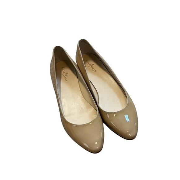 Cole Haan Womens Size 8.5 Patent Leather Flats Tan D41592 - Beige-Pointy- Career - Picture 9 of 10